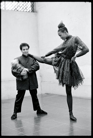 1987 Azzedine Alaia Naomi Campbell Featured Runway Sheer Lace Mini Dress