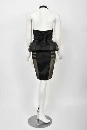 1988 Jean Paul Gaultier Documented Cowboy Lace 'Cone Bra' Bustier Lingerie Set