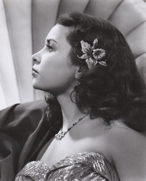 1950's Custom Couture Fully Sequin Pink Ombré Rhinestone Hourglass Gown w/ Gloves