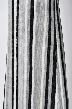 2000 Gucci by Tom Ford Documented Runway Campaign Fully-Beaded Striped Pants