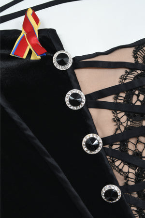 2010 Cher Custom Bob Mackie Couture Black Velvet Bias-Cut Golden Globes Gown