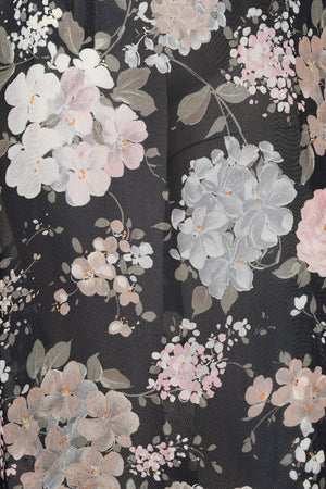 1997 Dolce & Gabbana Sheer Floral Chiffon & Lace Built-In Bra Slip Dress