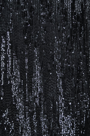 1920's Beaded Sequin Sheer-Net Butterfly Motif Asymmetric Flapper Dress