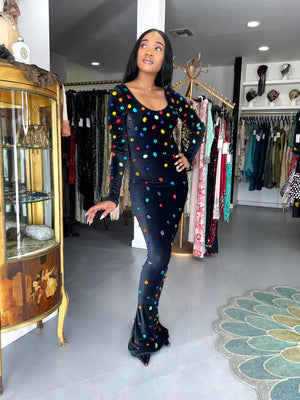 1990 Marc Bouwer for Whitney Houston Custom Couture 'Jellybean' Bodycon Gown