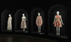 2009 Fendi by Karl Lagerfeld Museum-Held Roses Appliqué Sheer Illusion Dress