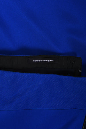 2013 Narciso Rodriguez Custom Couture for Tina Fey Sapphire Silk Bustier Gown