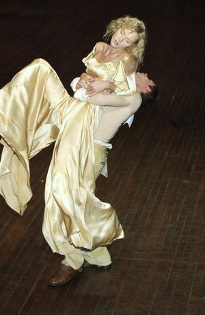 2004 Alexander McQueen 'Deliverance' Collection Ivory Silk Cut-Out Backless Jumpsuit