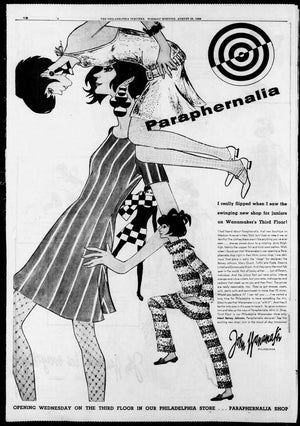 1966 Betsey Johnson for Paraphernalia Documented Sequin Mod Mini Dress