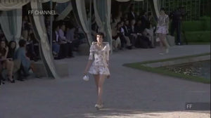 2013 Chanel by Karl Lagerfeld Documented Metallic Gold & Ivory Silk Brocade Jacket w/ Shorts