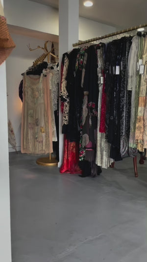 1999 Christian Dior by John Galliano Brown Suede & Sheer Lace Bias-Cut Slip Gown w/ Shawl