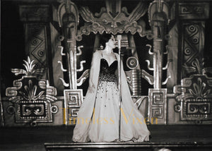 1950's Marie Latz Couture Beaded Silk Gown Ensemble Worn by Yma Sumac