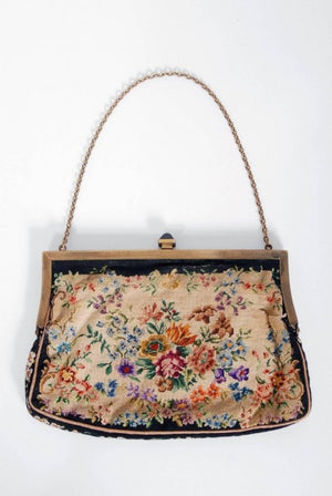 1954 Marilyn Monroe Owned Needlepoint Purse Worn for Marriage to Joe DiMaggio