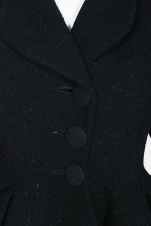 1952 Charles James Couture 'Chesterfield' Documented Museum-Held Princess Coat