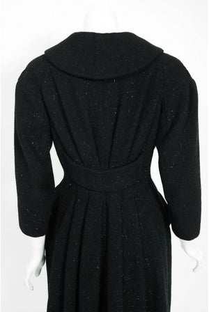1952 Charles James Couture 'Chesterfield' Documented Museum-Held Princess Coat