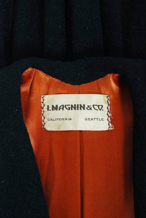 1952 Charles James Couture 'Chesterfield' Documented Museum-Held Princess Coat