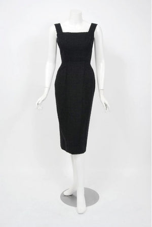 1952 Christian Dior Haute-Couture Wool Cocktail Dress & Double-Breasted Jacket