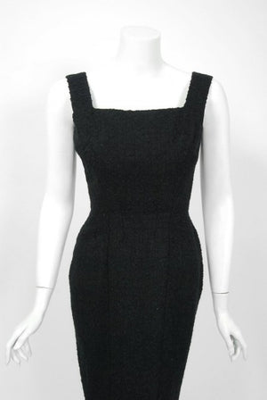 1952 Christian Dior Haute-Couture Wool Cocktail Dress & Double-Breasted Jacket