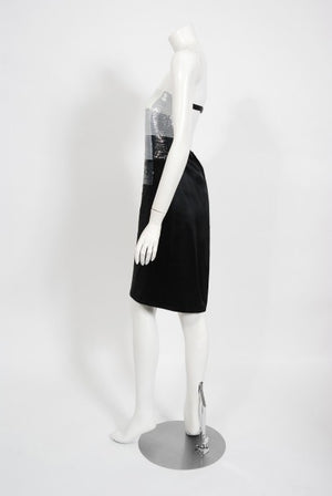 1999 Alexander Mcqueen for Givenchy Sequin Silk Strapless Backless Runway Dress