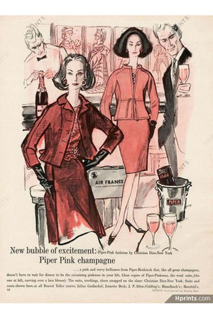 1962 Christian Dior Haute Couture Pink Textured Silk Dress & Bow Jacket