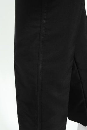1968 Yves Saint Laurent Le Smoking Tuxedo Black Gabardine Pant Suit