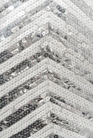 1975 Ret Turner Couture for Diana Ross 'Disco Ball' Silver Sequin Gown