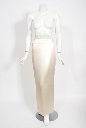 1963 Iconic Barbra Streisand Custom Couture Cream Black Sequin Silk Sailor Set