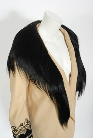 1952 Iconic "Singin' In The Rain" Movie Worn Embroidered Taupe Wool Coat