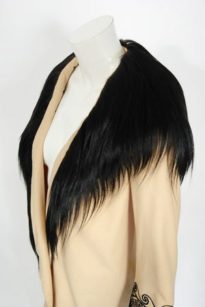 1952 Iconic "Singin' In The Rain" Movie Worn Embroidered Taupe Wool Coat