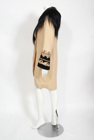 1952 Iconic "Singin' In The Rain" Movie Worn Embroidered Taupe Wool Coat
