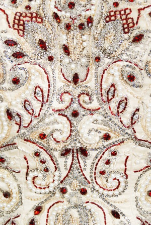 1996 Iconic Madonna 'Evita' Film-Worn Beaded Ivory Silk Couture Gown