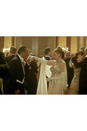1996 Iconic Madonna 'Evita' Film-Worn Beaded Ivory Silk Couture Gown