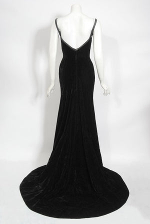 1967 Don Loper Couture For Barbra Streisand Black Hourglass Gown & Hat