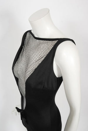 1964 Cole of California Documented Black Fishnet 'Scandal Suit' Swimsuit