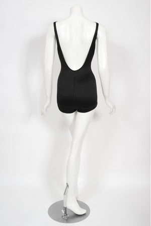 1964 Cole of California Documented Black Fishnet 'Scandal Suit' Swimsuit