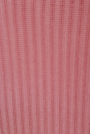 1990 Azzedine Alaia Blush-Pink Ribbed Knit Long Sleeve Bodycon Dress