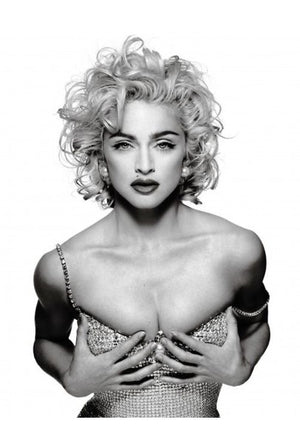 1990 Michael Kors Documented Madonna Beaded Rhinestone Mini Slip Dress