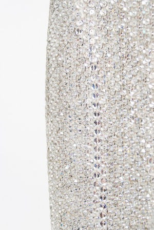 1990 Michael Kors Documented Madonna Beaded Rhinestone Mini Slip Dress