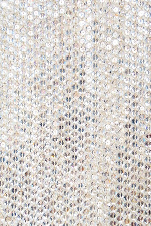 1990 Michael Kors Documented Madonna Beaded Rhinestone Mini Slip Dress