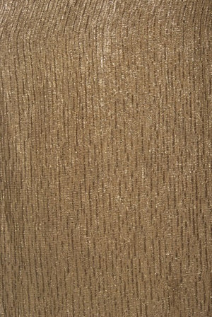 1930's Debenham & Freebody Metallic Gold Lamé Winged Sleeve Gown