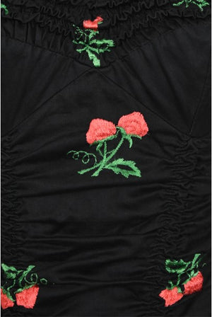 1950's Jantzen Embroidered Novelty Strawberries Swimsuit & Cover Up