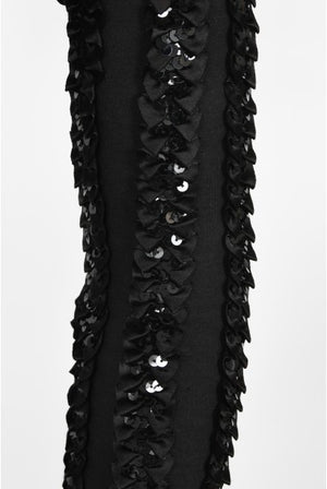 1980's Betsey Johnson Punk Label Sequin Stretch Crop Top & Leggings
