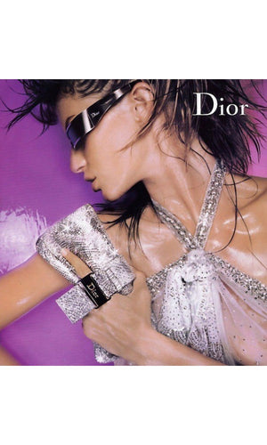 2003 Christian Dior by John Galliano Beaded Ivory Silk Flapper Mini Dress