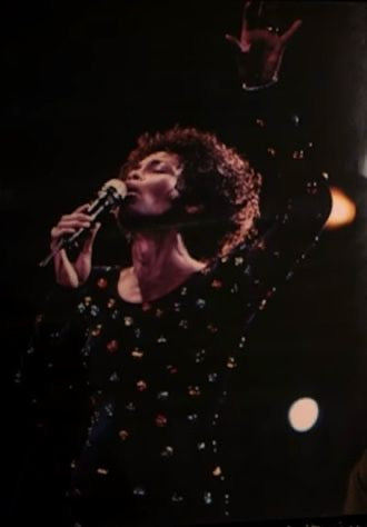 1990 Marc Bouwer for Whitney Houston Custom Couture 'Jellybean' Bodycon Gown