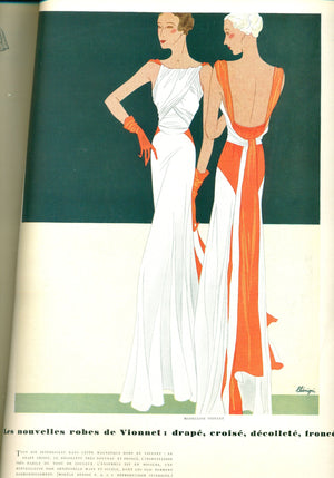 1930’s Ivory Leaf Motif & Blush Pink Silk Satin Floral Appliqué Bias-Cut Trained Couture Gown