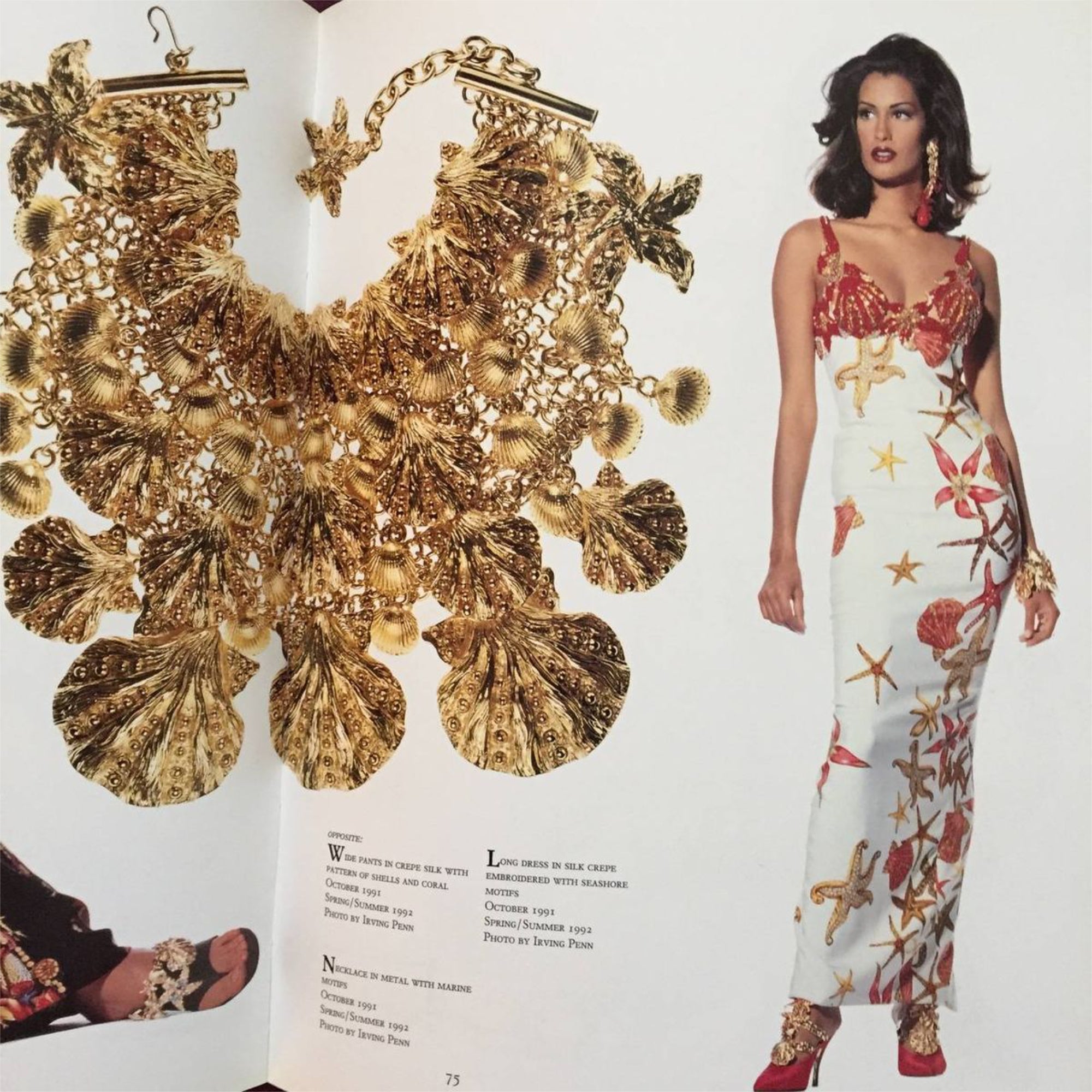 Vintage 1992 Gianni Versace Beaded 'Seashell' Print Silk Hourglass Gown - Timeless Vixen Vintage 1992 Gianni Versace Beaded 'Seashell' Print Silk Hourglass Gown - Timeless Vixen