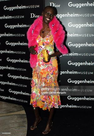 2005 Christian Dior by John Galliano Colorful Tie Dye Floral Silk Bias-Cut Dress
