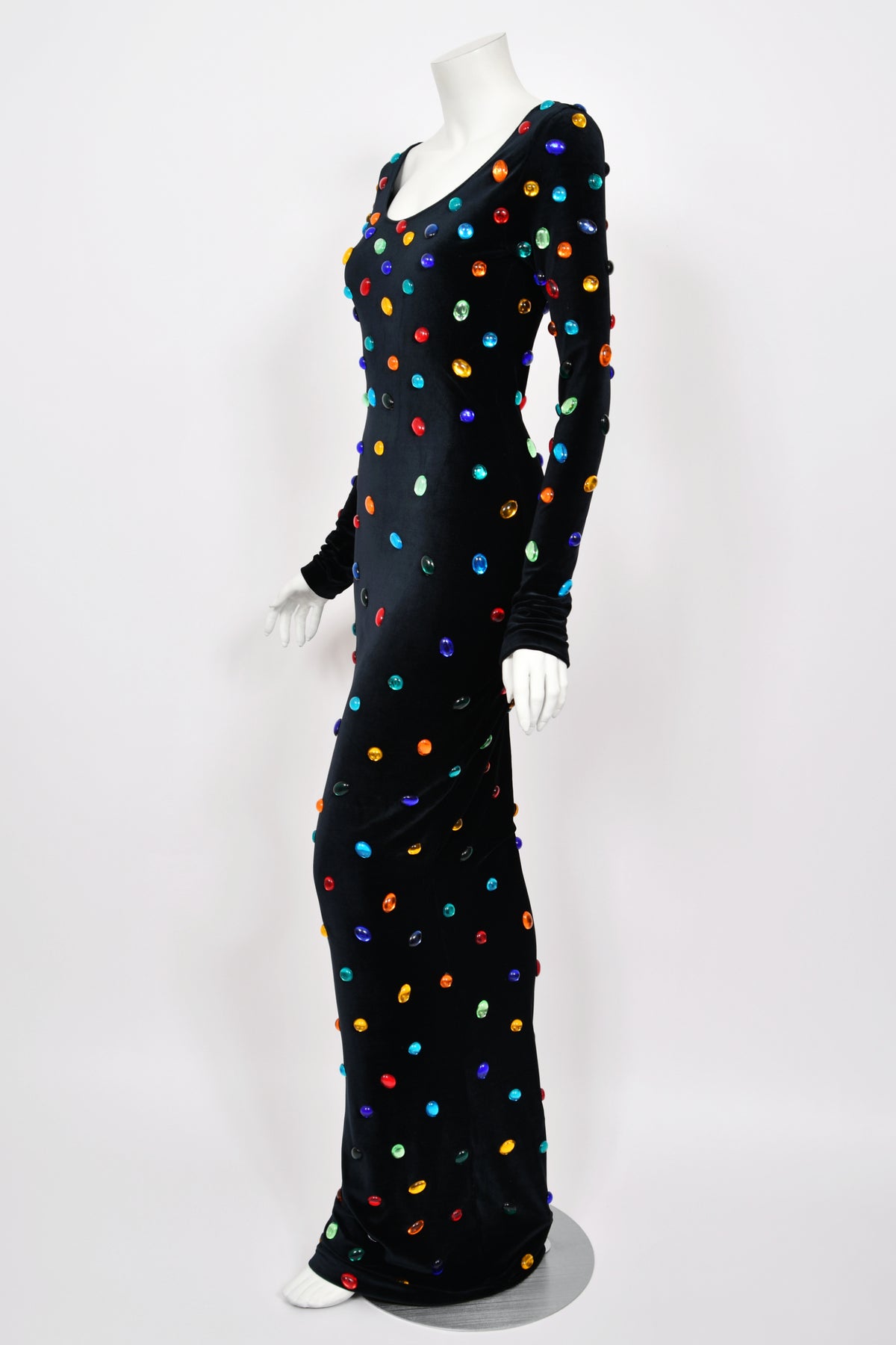 1990 Marc Bouwer for Whitney Houston Custom Couture 'Jellybean' Bodycon Gown