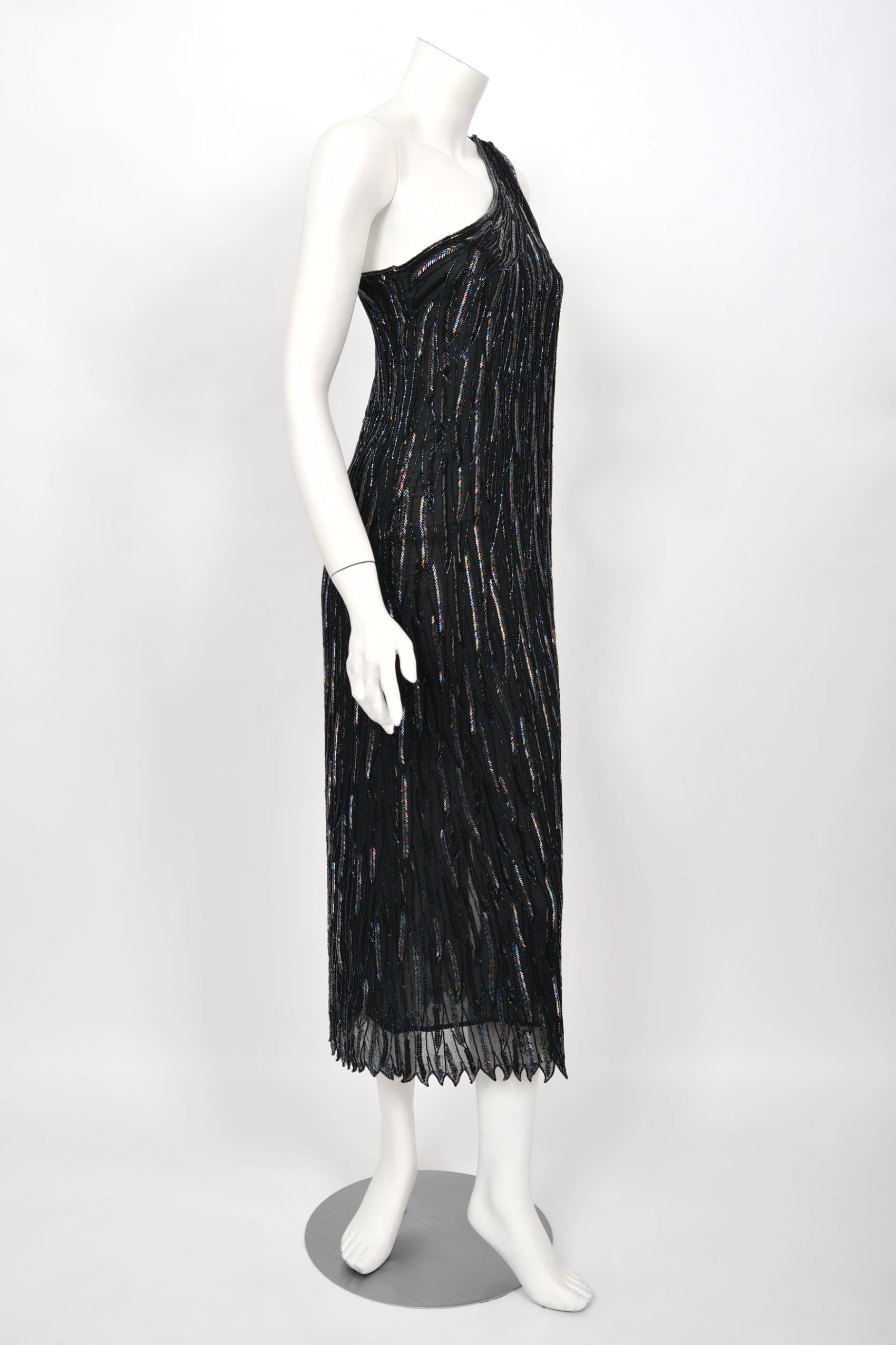 70s one shoulder dress The One Shoulder Dress