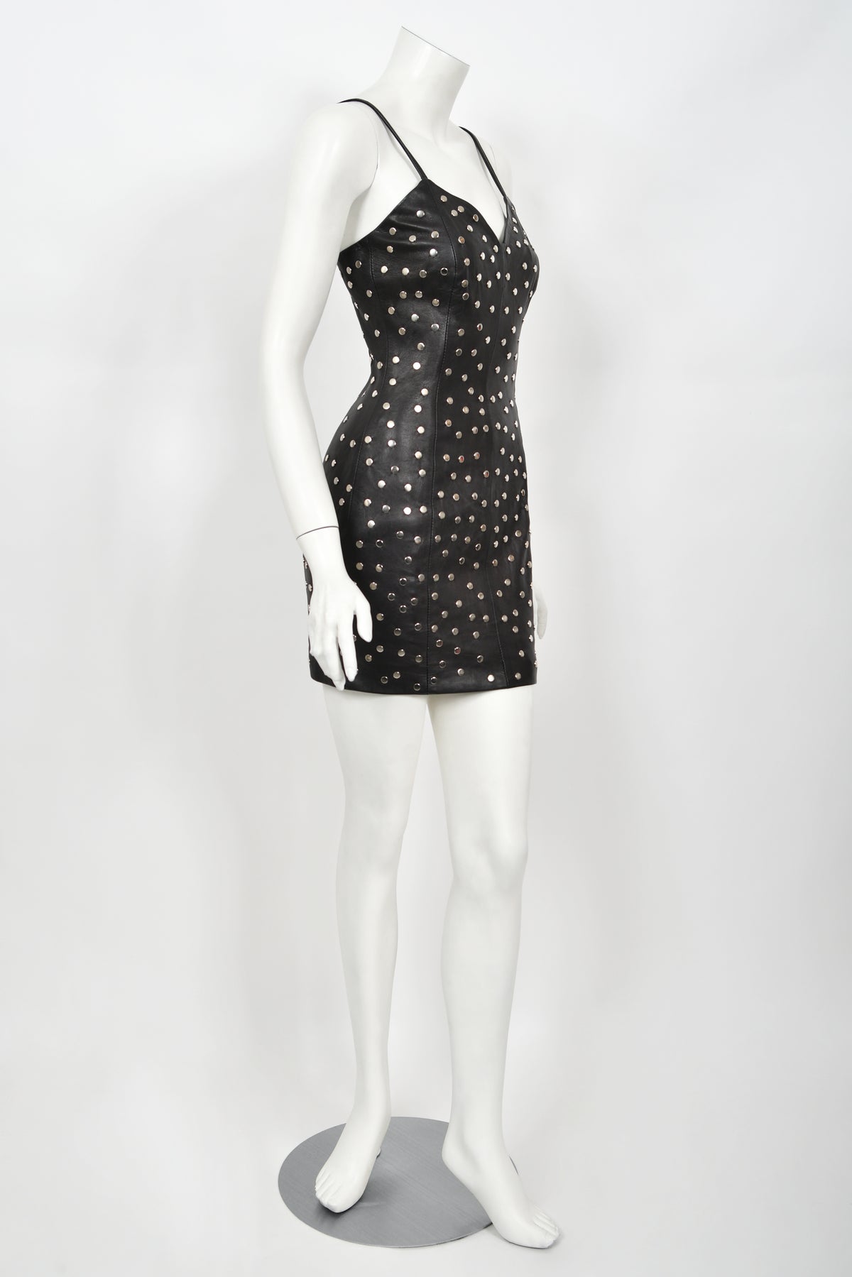 Vintage 1991 Dolce & Gabbana Documented Runway Studded Black