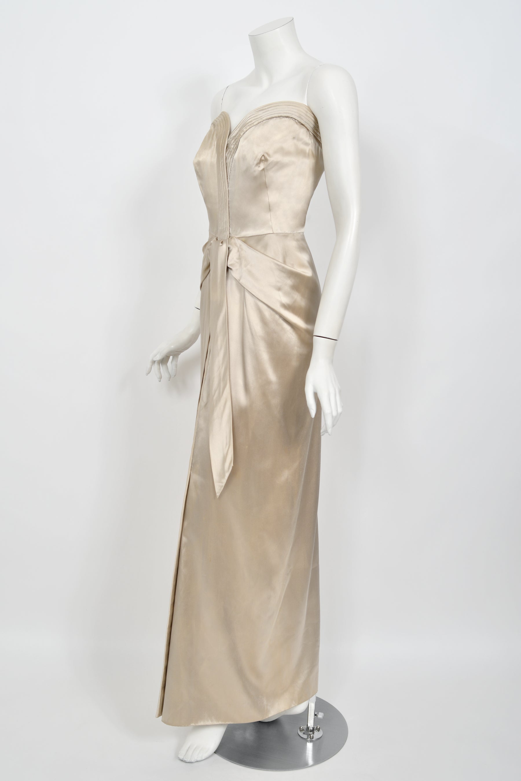 champagne dress ebay Jane Copelane Girl Champagne Dress 5